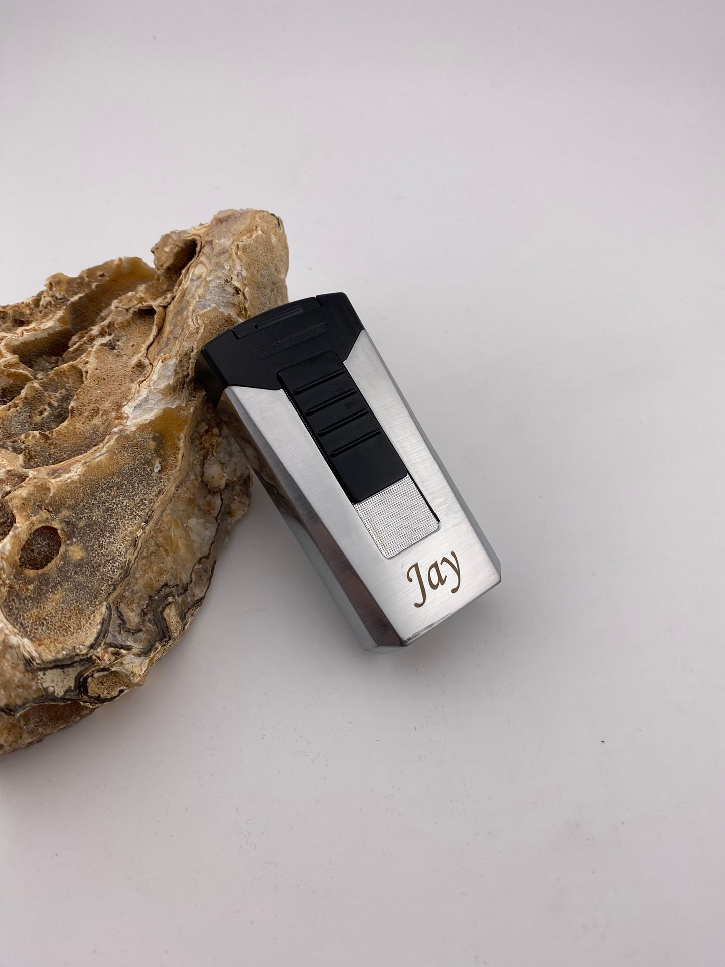 gasaansteker met naam gegraveerd