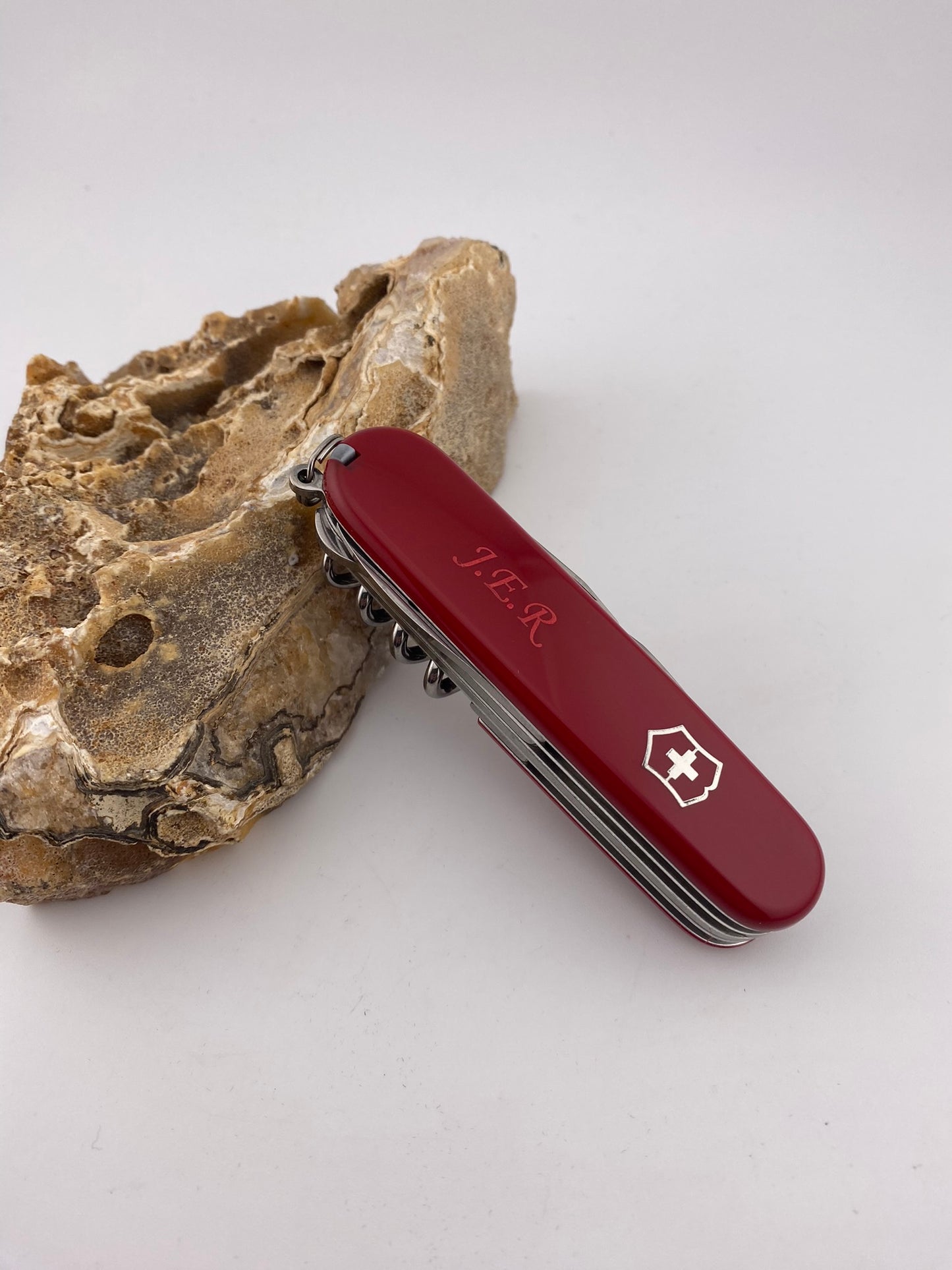 gepersonaliseerd zwitsers zakmes met initialen