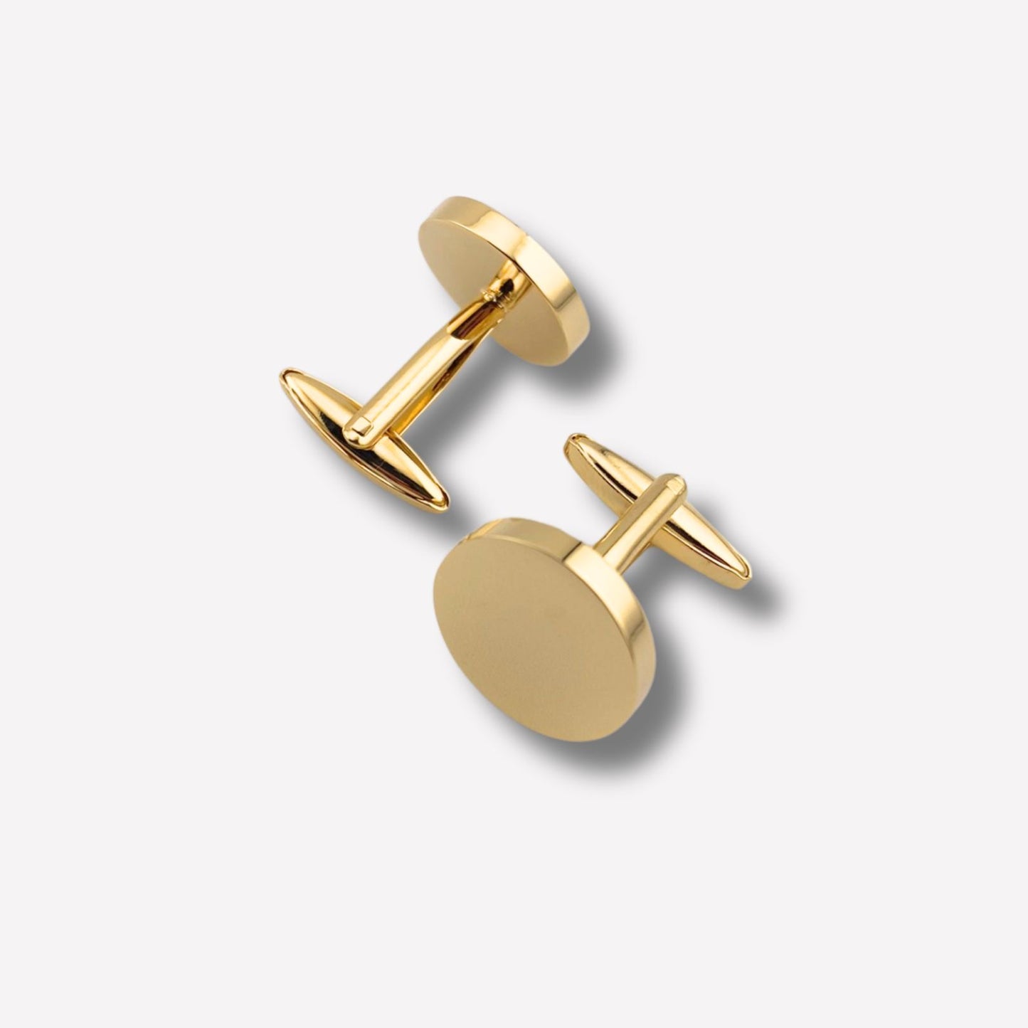 Ronde Manchetknopen Goud