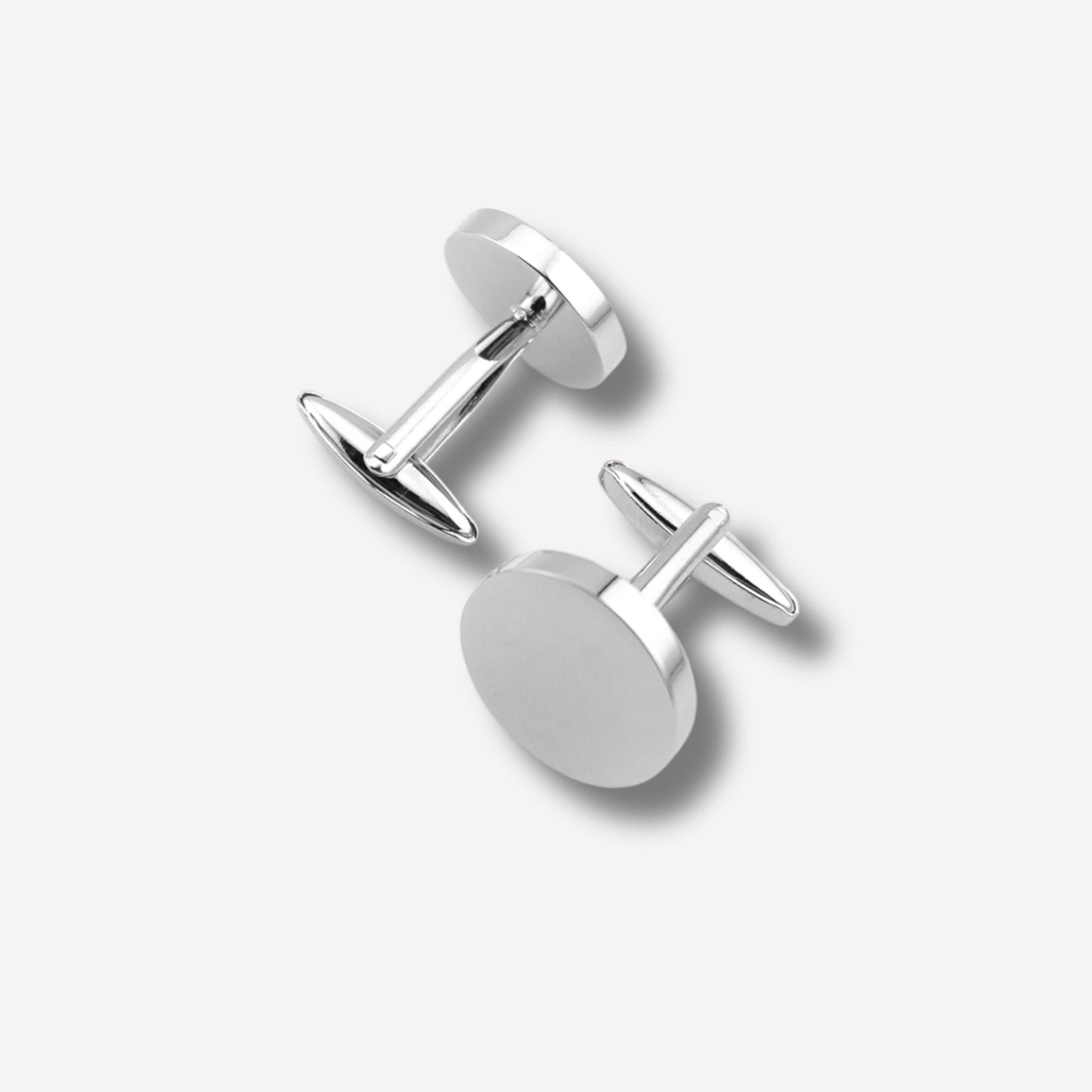 Ronde Manchetknopen Zilver