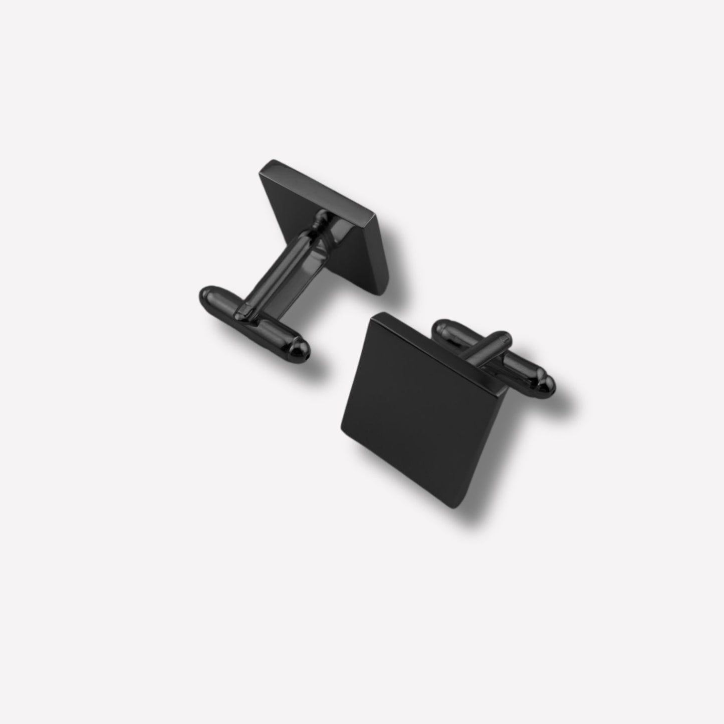 Vierkante Manchetknopen Gun Black