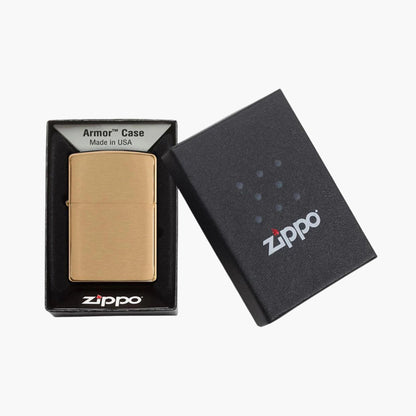 Zippo Benzine Aansteker Brass Armor