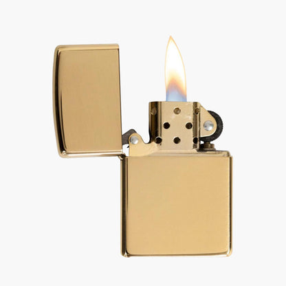 Zippo Benzine Aansteker Brass High Polish