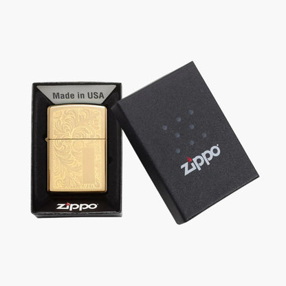 Zippo Benzine Aansteker Venetian Brass