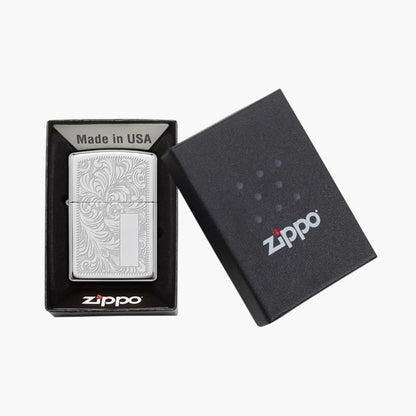 Zippo Benzine Aansteker Venetian Chrome