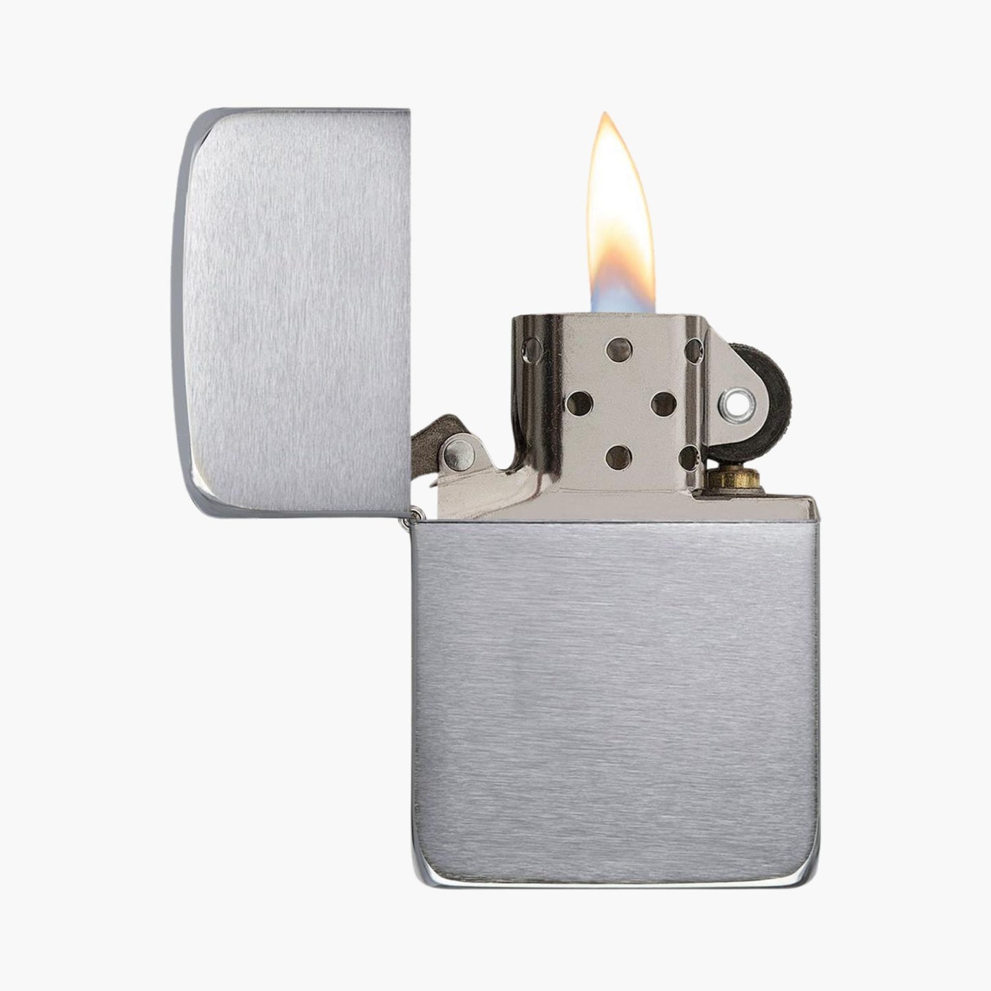 Zippo Benzine Aansteker 1941 Replica Brush Chrome